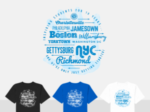 New T-shirt Design for young, fun student tour company