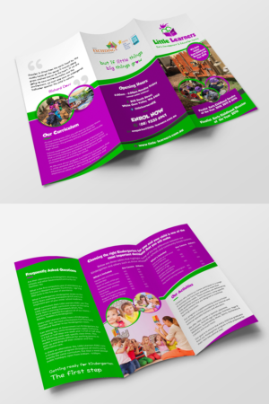 Childcare Centre trifold brochure | Design de Flyer par ecorokerz