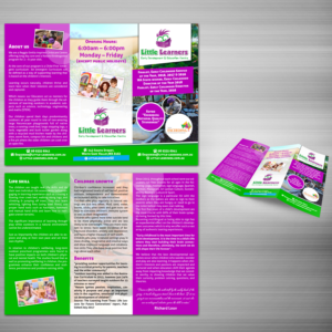 Childcare Centre trifold brochure | Design de Flyer par TSU Creations