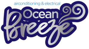 Ocean Breeze airconditioning & electrical | Logo Design by wiesnu.adji