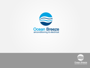 Ocean Breeze airconditioning & electrical | Logo Design by ArtCreative