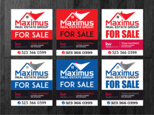 Real Estate Agent need For Sale sign for  | Signage Design by Atvento Graphics