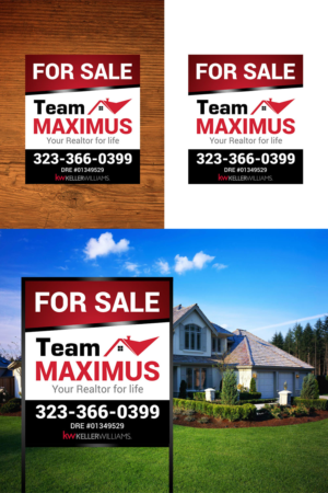 Real Estate Agent need For Sale sign for 