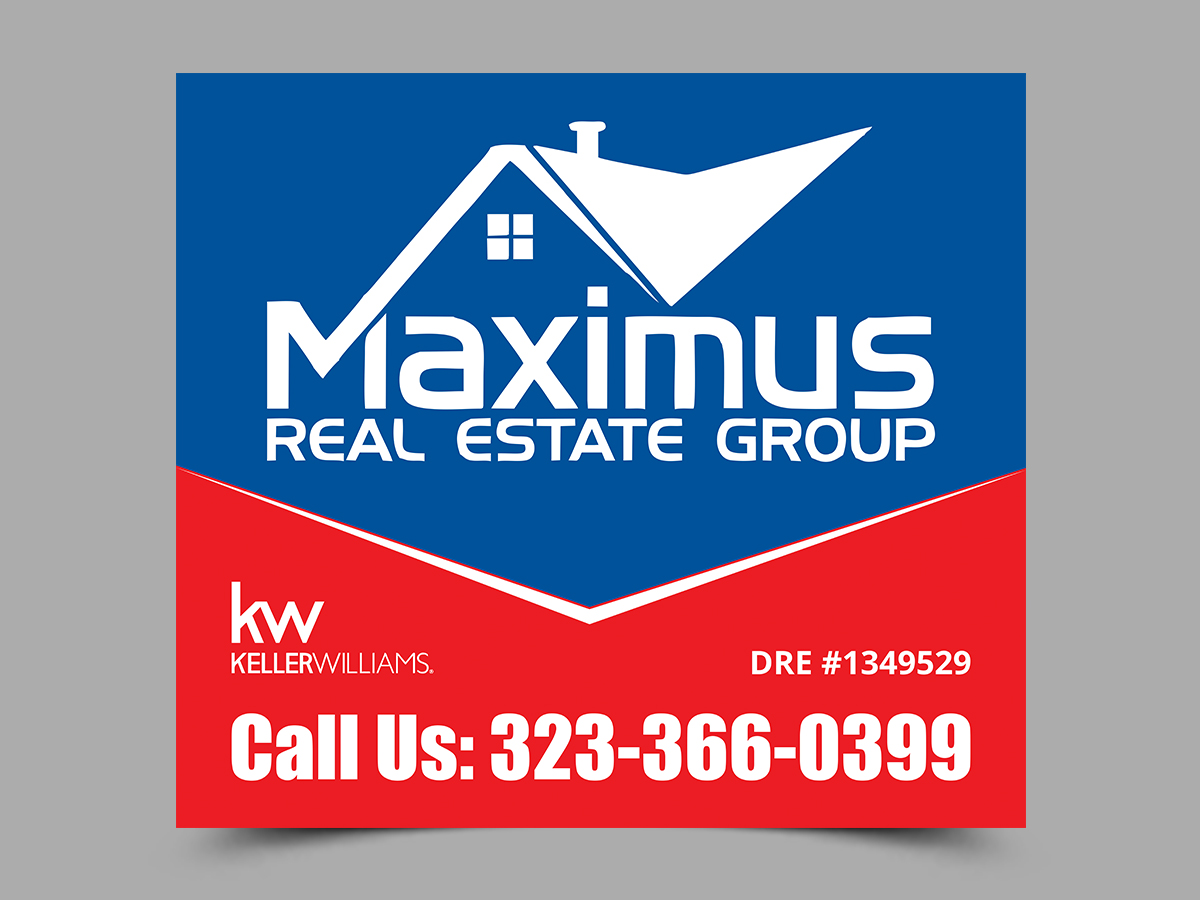 Modern, Bold, Real Estate Agent Signage Design for a Company by ESolz ...