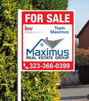 Real Estate Agent need For Sale sign for  | Signage Design by Maestroto