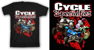 CYCLE SPECIALTIES OFF ROAD T-shirt | T-Shirt-Design von theodorusdick14