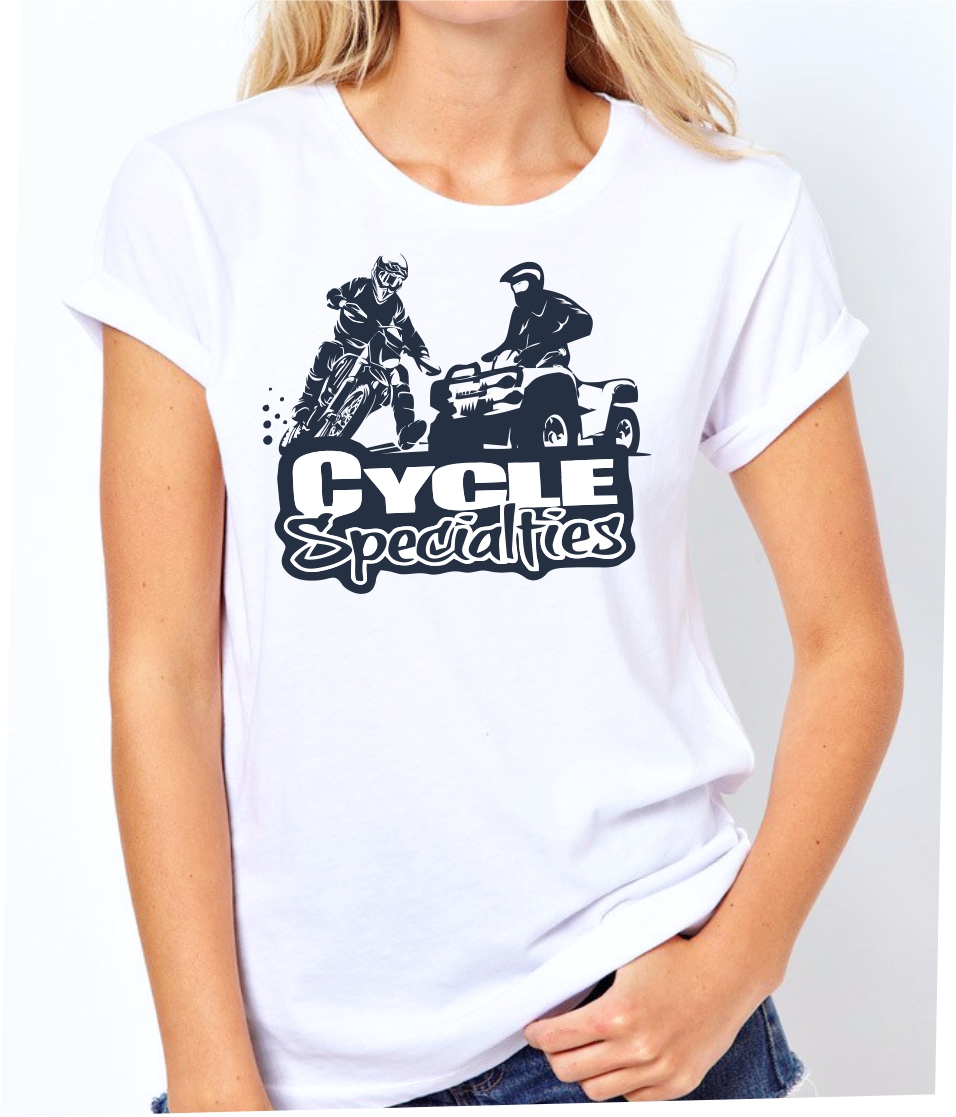 T-Shirt-Design von Come to Me für CYCLE SPECIALTIES | Design #18993629