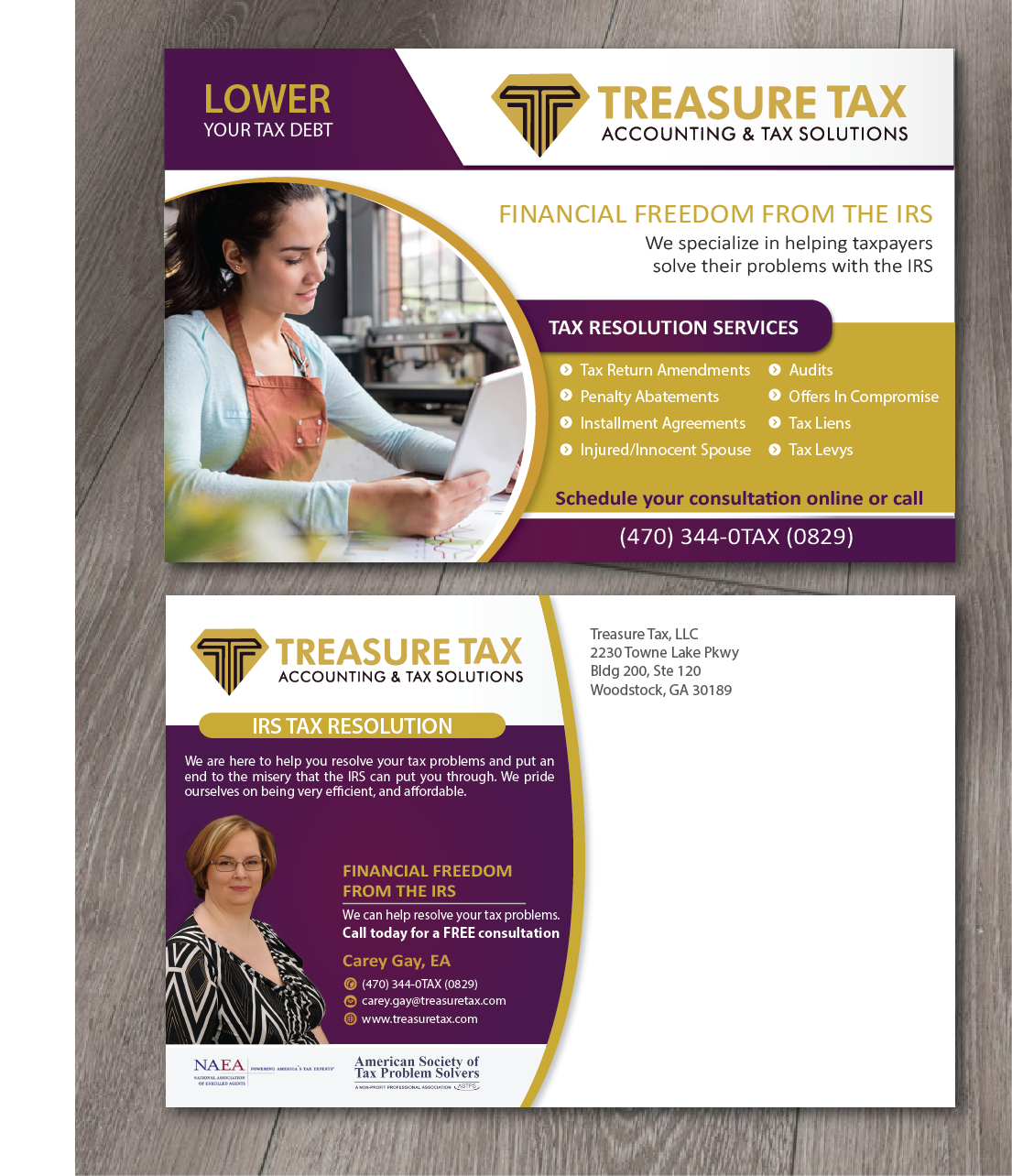 Postkarten-Design von alex989 für Treasure Tax, LLC | Design #19511111