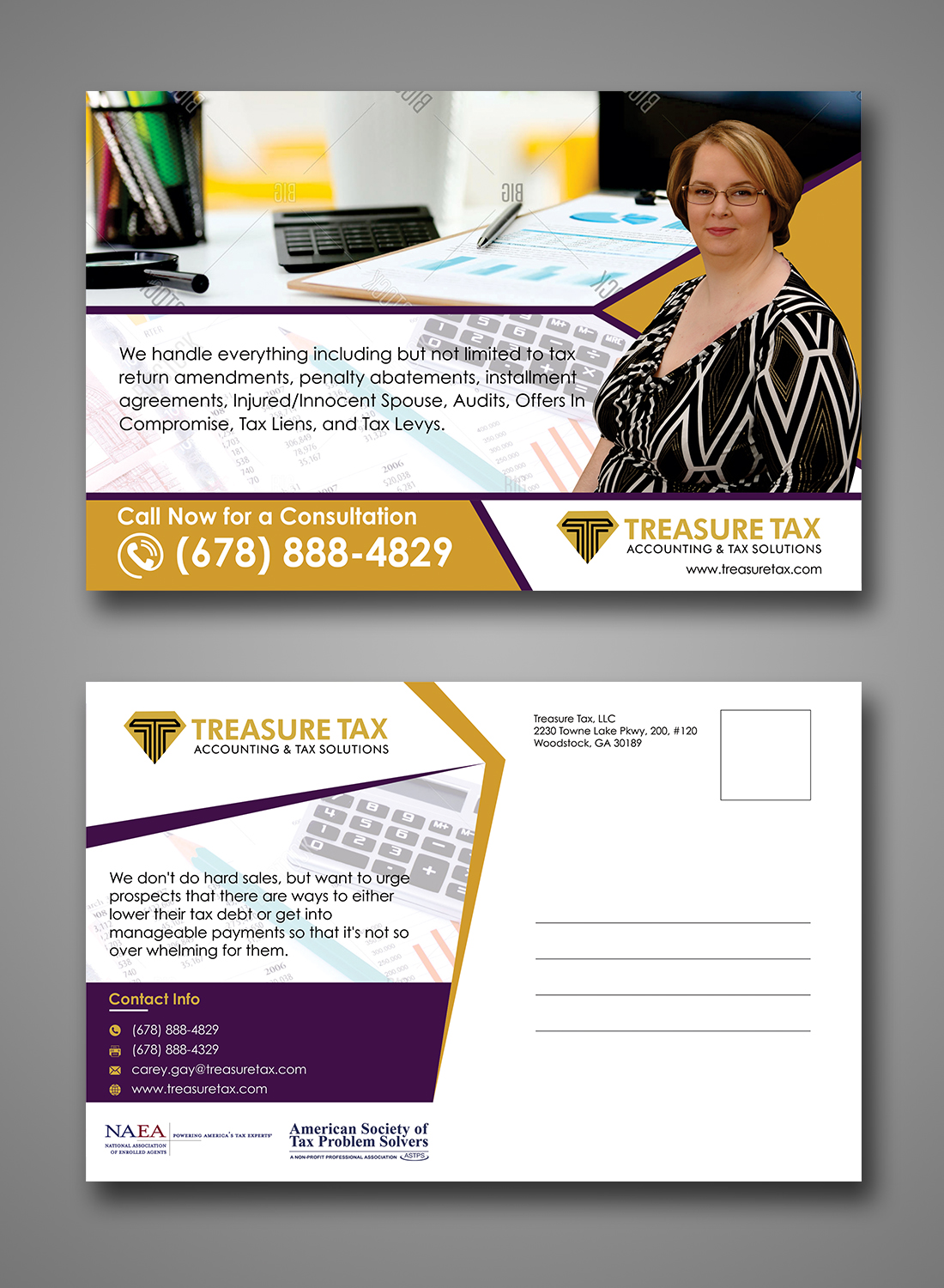 Design de Carte Postale par ecorokerz pour Treasure Tax, LLC | Design #19006640