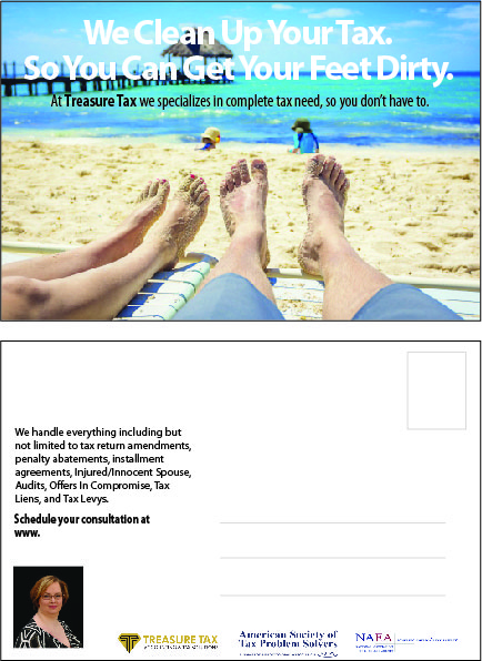Design de Carte Postale par Jason Vantran pour Treasure Tax, LLC | Design #19039548
