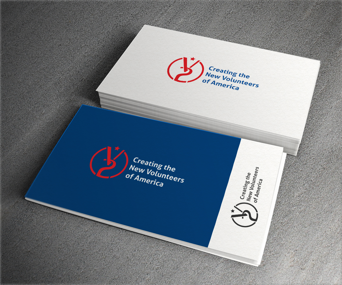Bold, Playful Logo Design for V2 Creating the New Volunteers of