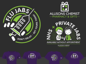 T-shirt for our pharmacy flu jab service