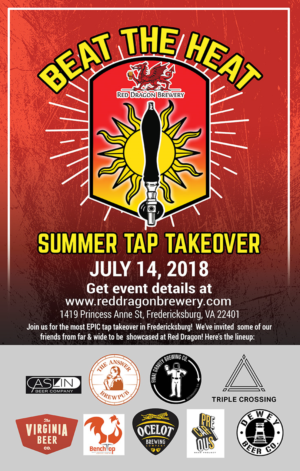 Beat The Heat Poster Red Dragon Brewery | Diseño de Póster por NILDesigns