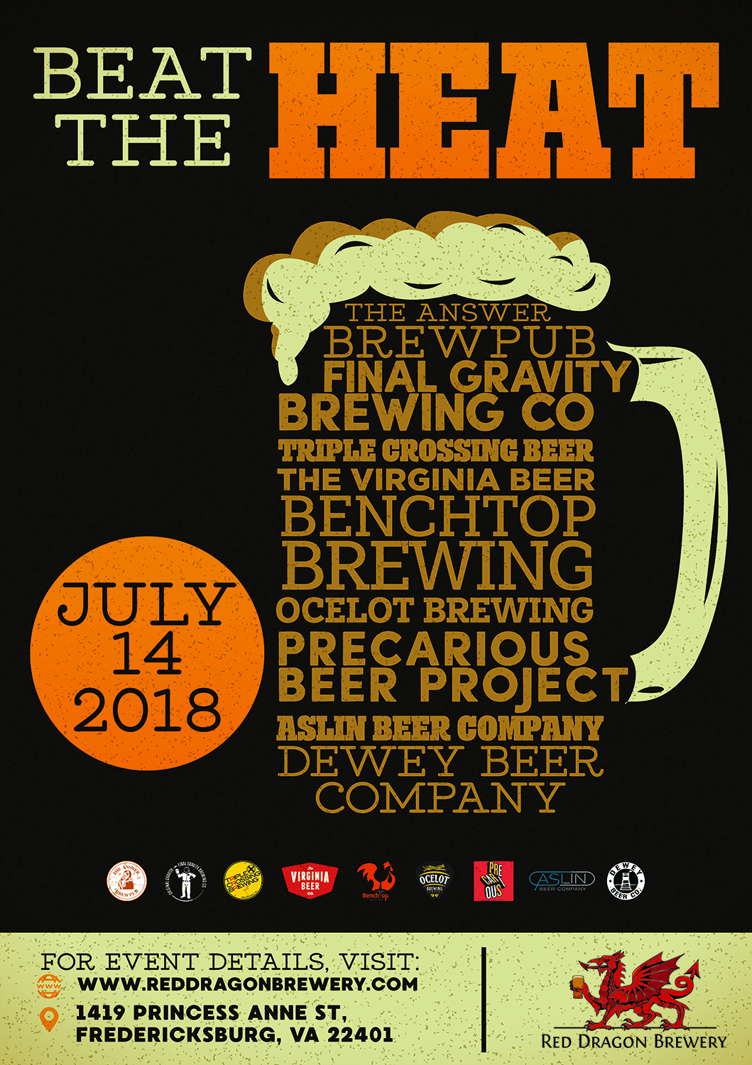 Design de Poster par EA5Designs pour Red Dragon Brewery, LLC | Design #19000323