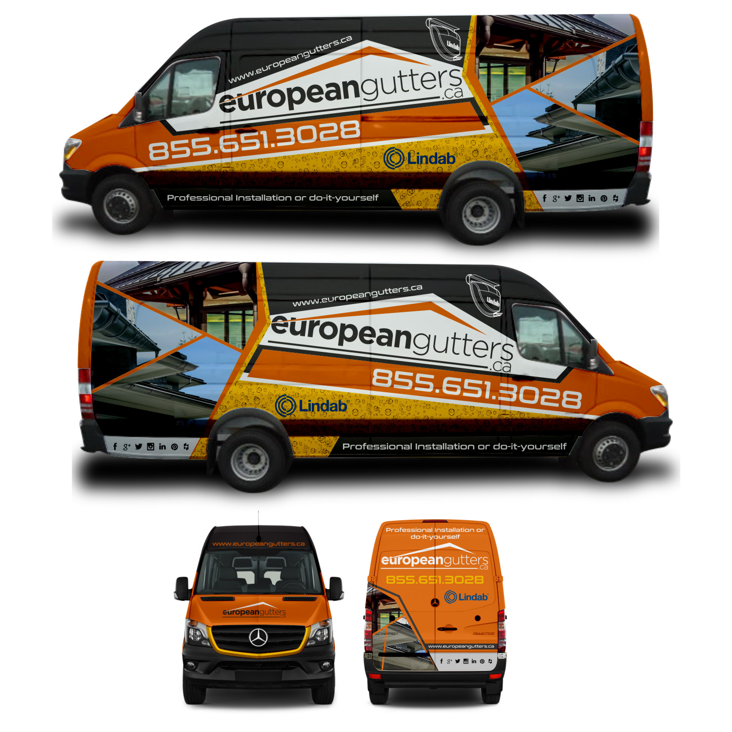 Car Wrap Design by DG+ for Precision Gutters LTD. | Design #19013977