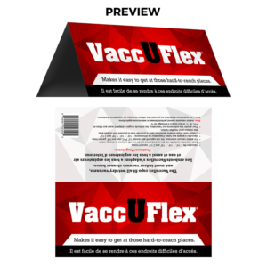 VaccUFlex vacuum attachment kit - makes it easy to get at hard-to-reach areas | Packaging Design by ZISGraphics