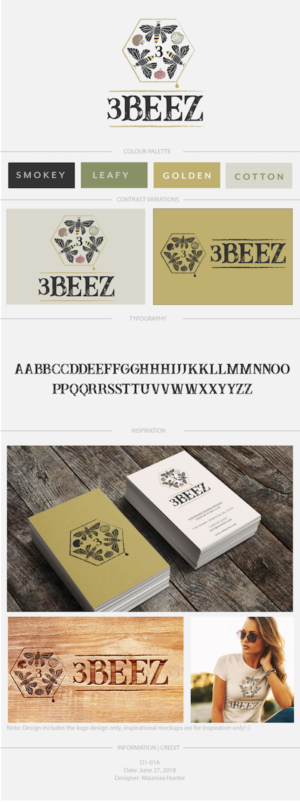 3 beez | Diseño de Logo por Maurissahunter