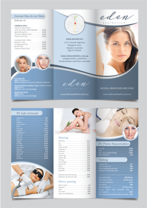 Diseño de Flyer por alex989 para Eden Aesthetics | Diseño: #19001377
