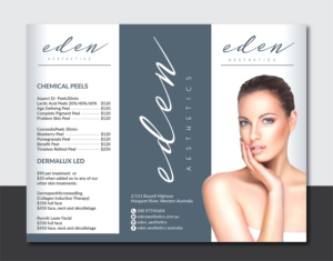 Design de Flyer par Deziners Zone pour Eden Aesthetics | Design : #19003117