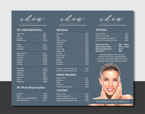 Diseño de Flyer por Deziners Zone para Eden Aesthetics | Diseño: #19003120