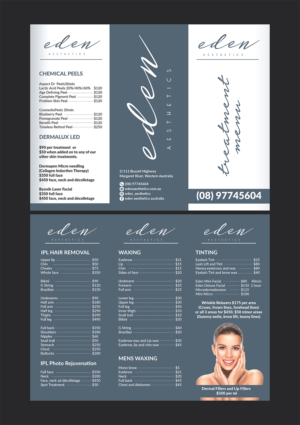 Diseño de Flyer por Deziners Zone para Eden Aesthetics | Diseño: #19009597