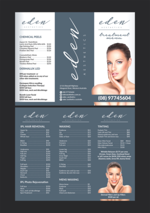 Diseño de Flyer por Deziners Zone para Eden Aesthetics | Diseño: #19009598