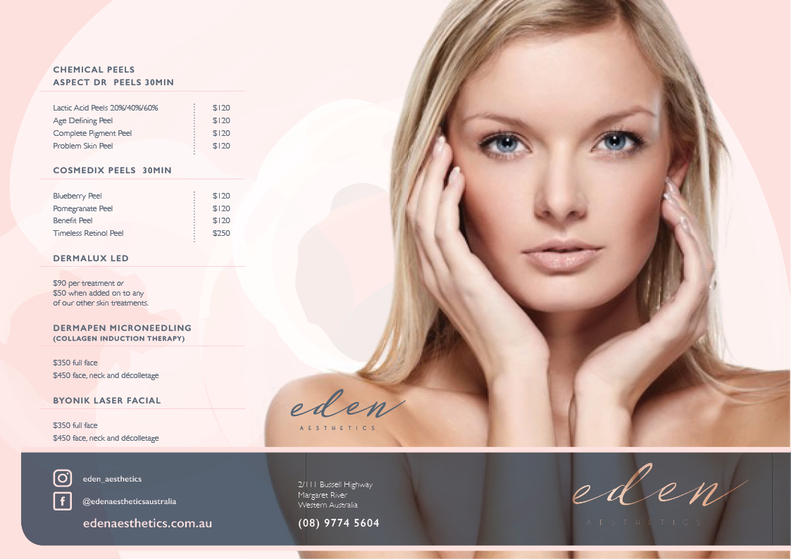 Diseño de Flyer por em.design para Eden Aesthetics | Diseño #19002176