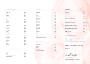 Diseño de Flyer por em.design para Eden Aesthetics | Diseño: #19002177