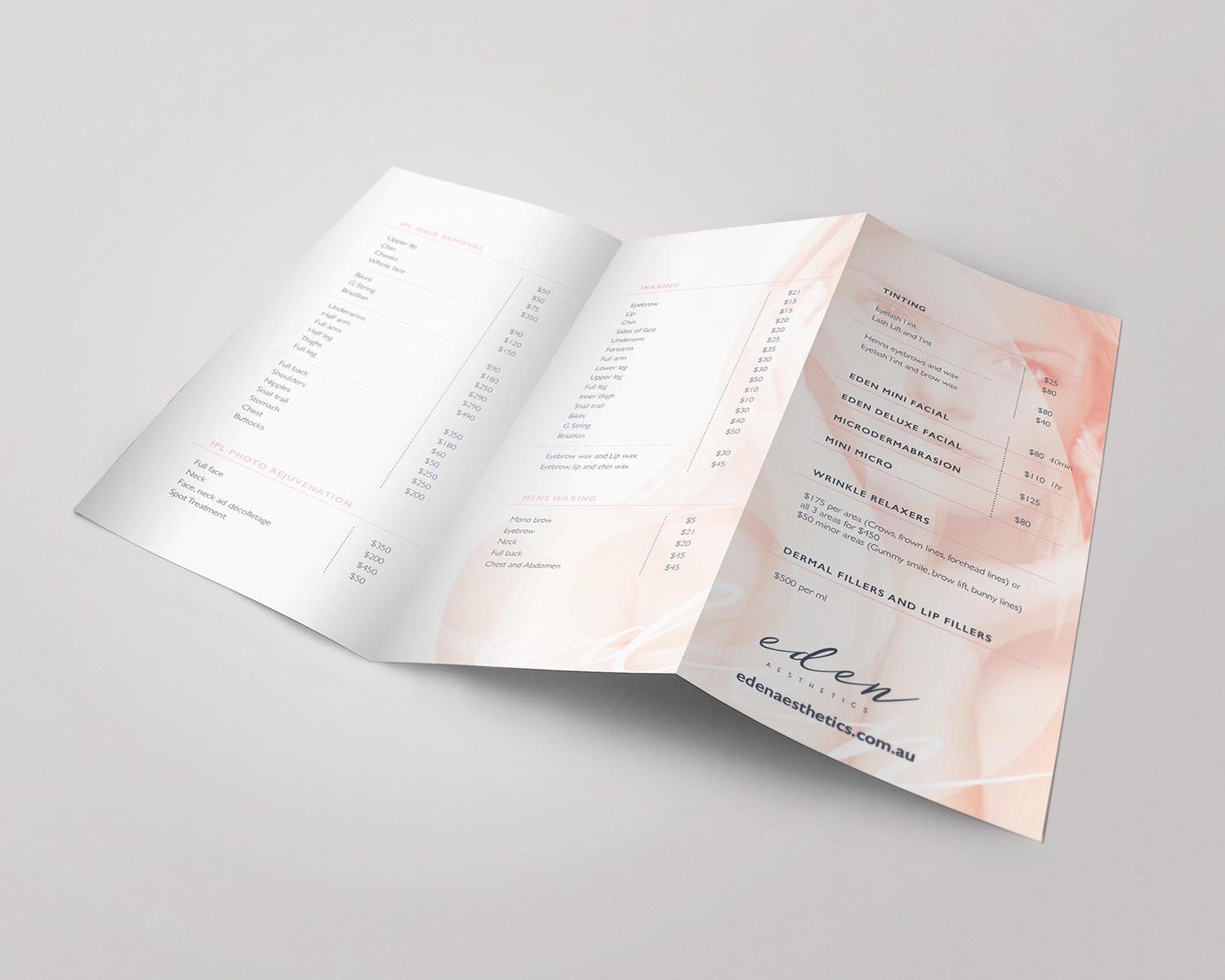 Design de Flyer par em.design pour Eden Aesthetics | Design #19002202