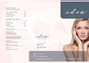Design de Flyer par em.design pour Eden Aesthetics | Design : #19005857