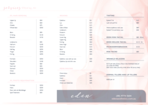 Design de Flyer par em.design pour Eden Aesthetics | Design : #19005858
