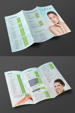 Our new beauty salon requires a price list brochure | Diseño de Flyer por ecorokerz