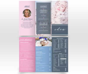Our new beauty salon requires a price list brochure | Diseño de Flyer por Luniere Designs