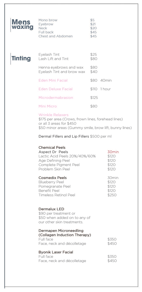Flyer Design by TDuong for Eden Aesthetics | Design #19014854