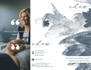 Design de Flyer par Shaira Shinozuka pour Eden Aesthetics | Design : #18993034