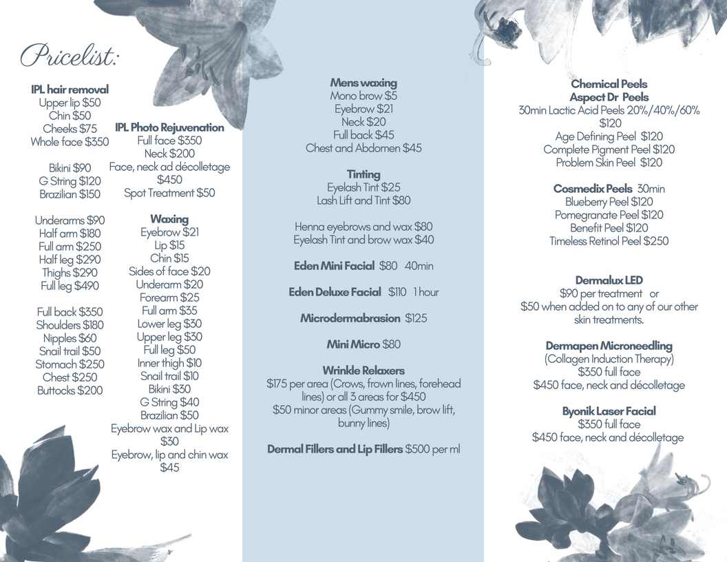 Design de Flyer par Shaira Shinozuka pour Eden Aesthetics | Design #18999600