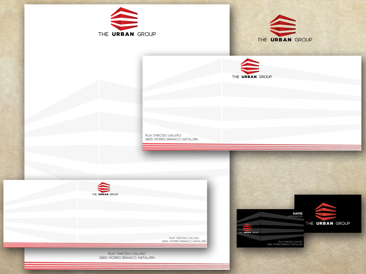 Schreibwaren-Design von Ink and Graphite für The Urban Group | Design #3022813
