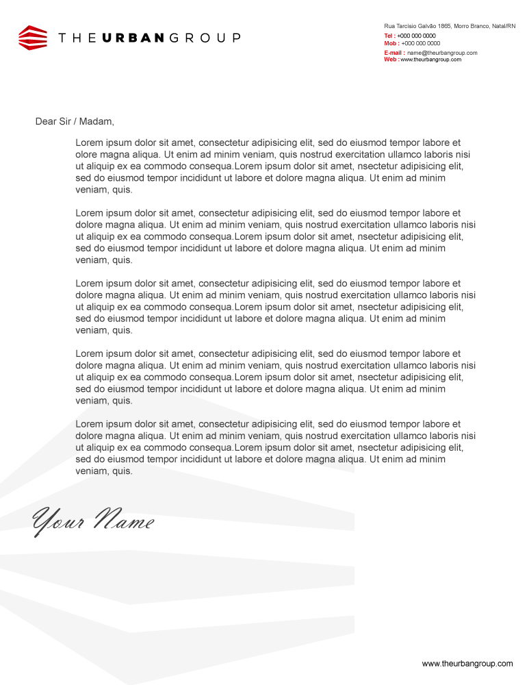 Stationery Design by Parul for The Urban Group | Design #2878942