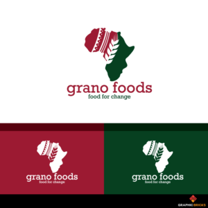grano foods (company name) food for change (tagline) (all lower case) | Logo-Design von Graphic Bricks