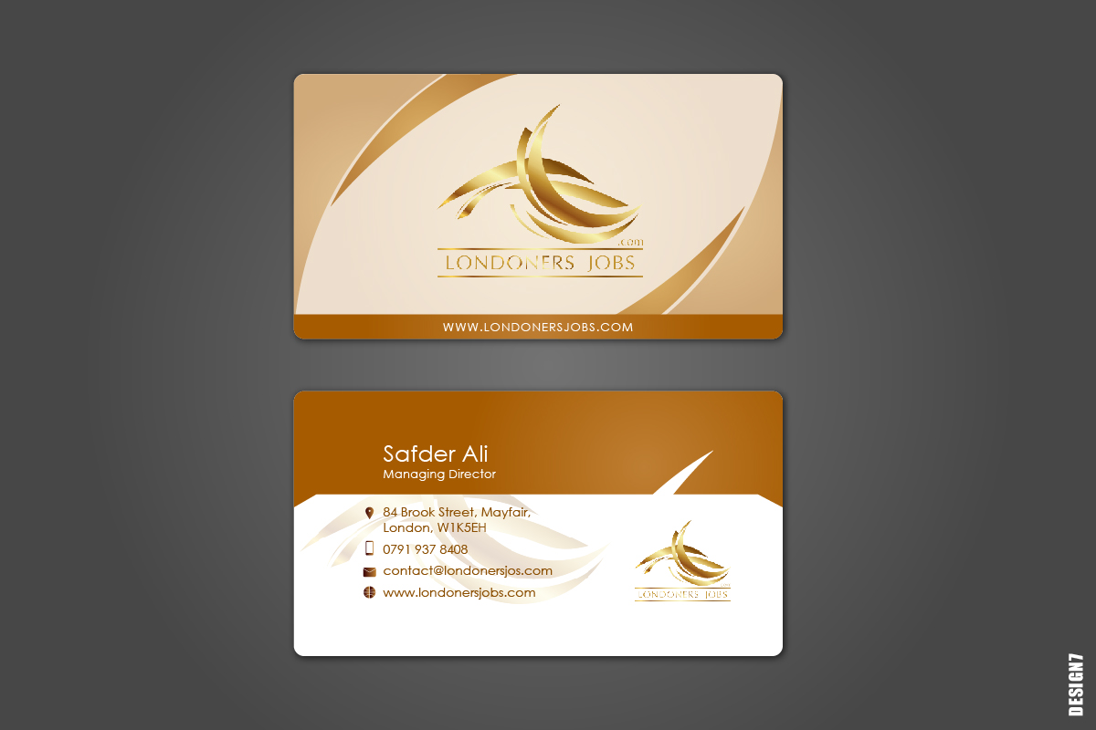 Business Card Design by Design7 for this project | Design #4925739