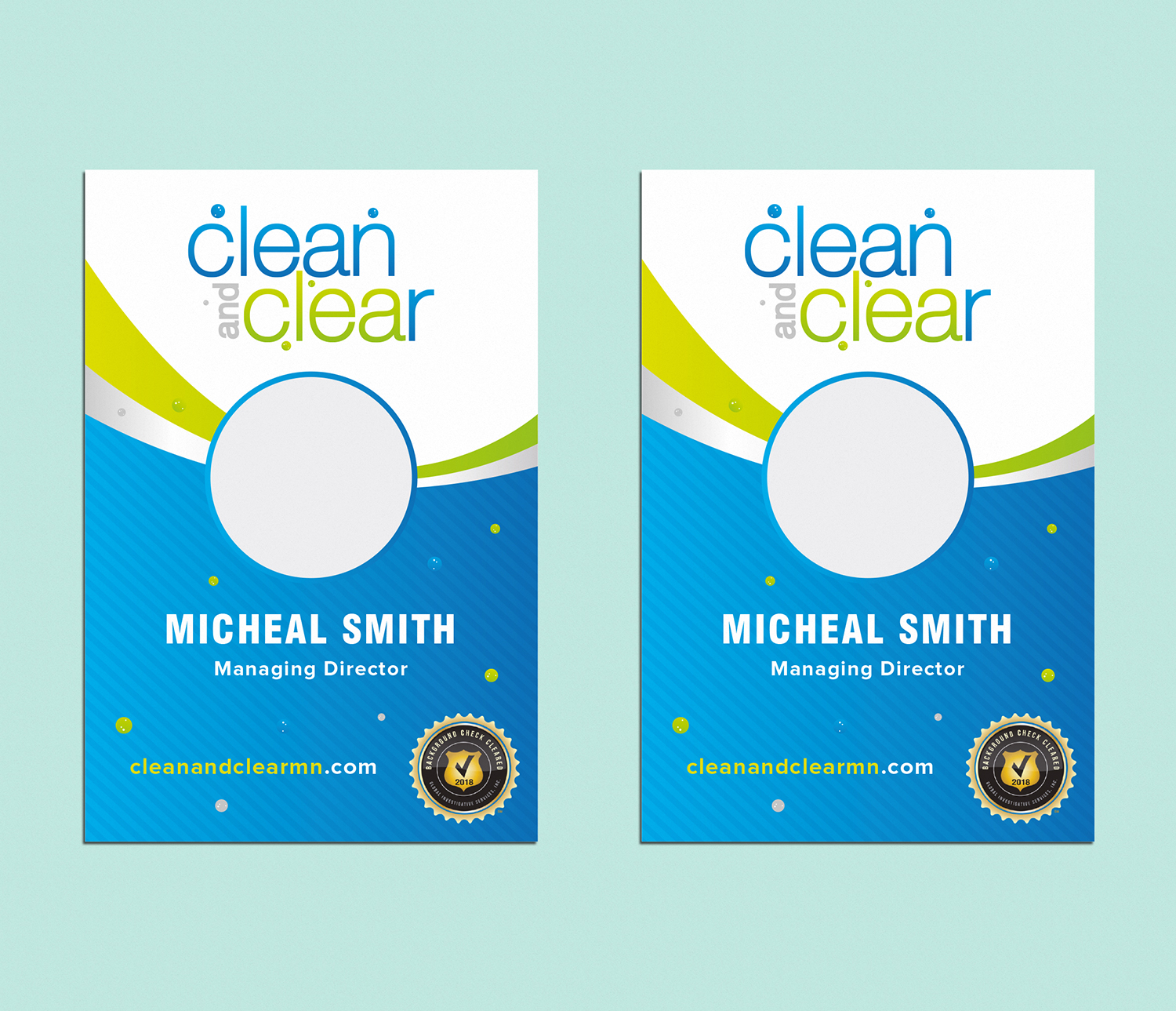 Business Card Design by Tilt for Clean and Clear | Design #19038481
