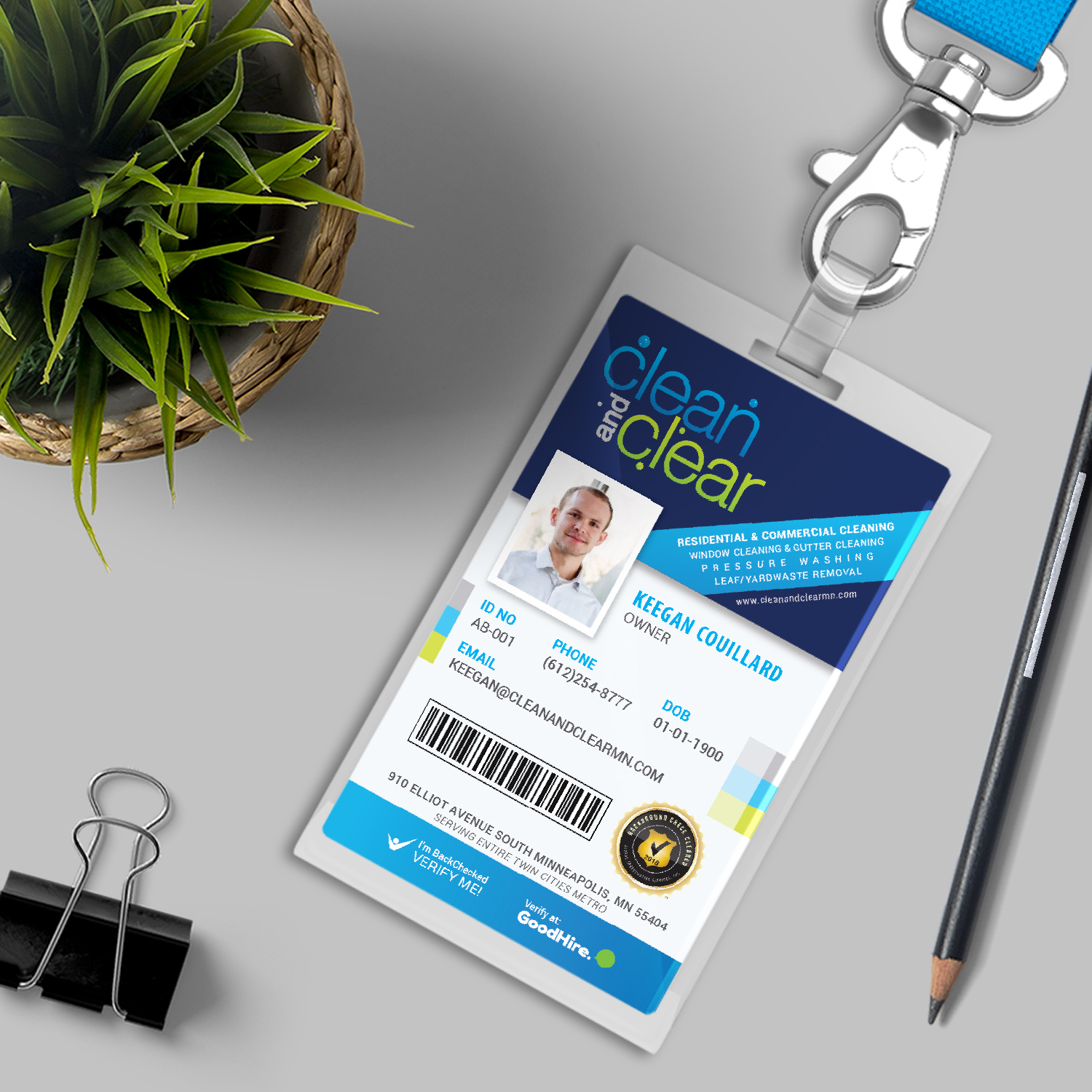 Business Card Design by Happy Fish Creations for Clean and Clear | Design #18999194