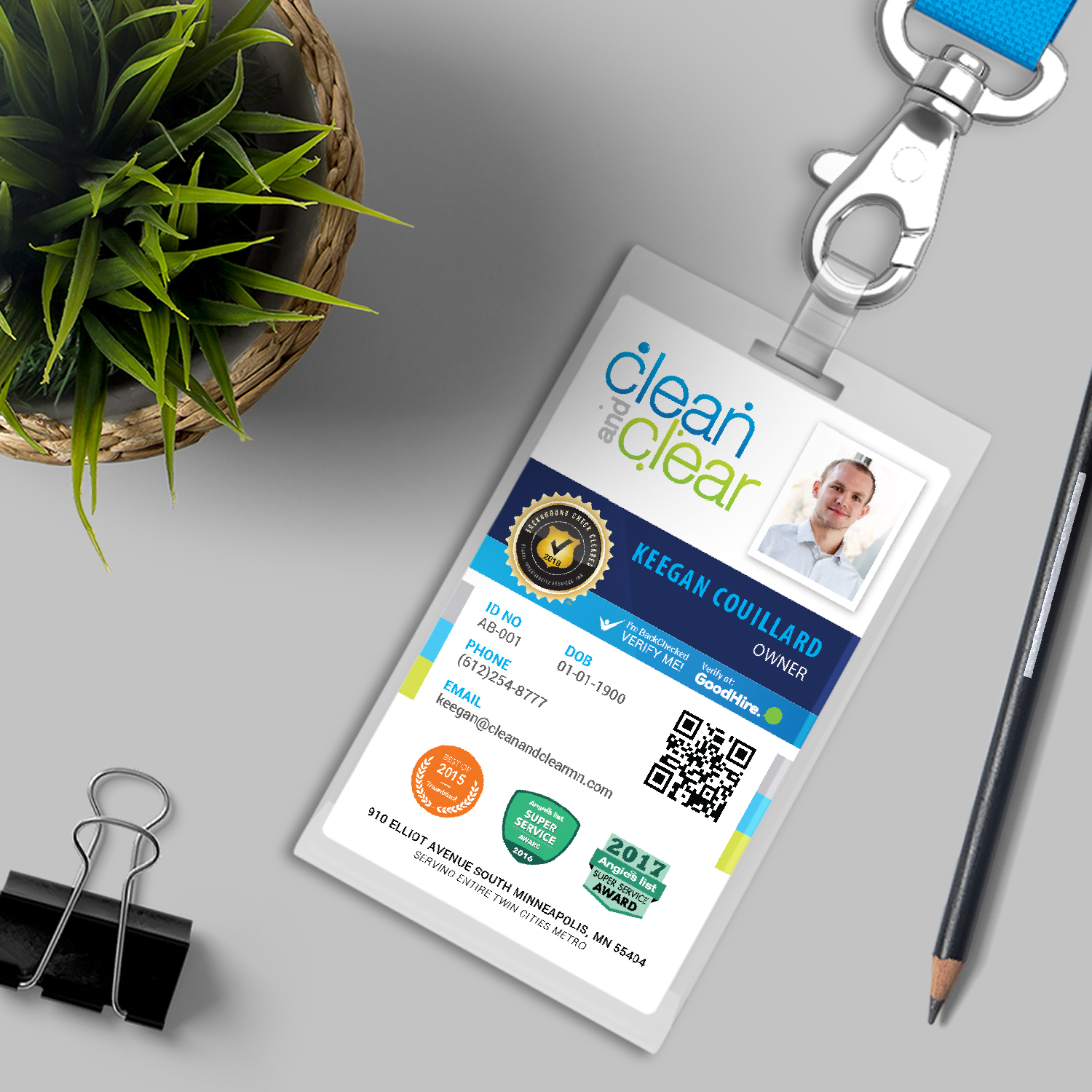 Design de Carte de Visite par Happy Fish Creations pour Clean and Clear | Design #19005576