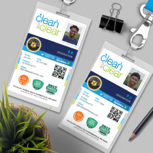 Employee I.D. Card - Badge | Visitenkarten-Design von Happy Fish Creations
