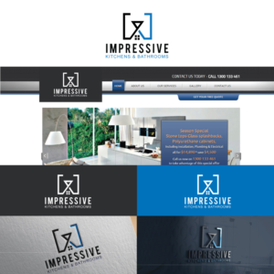 Impressive kitchens & bathrooms  | Logo Design by CreativeFlows 2