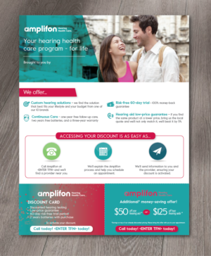 Amplifon Program Overview with featured offer | Diseño de Flyer por alex989