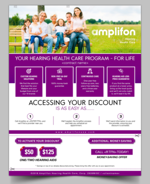 Amplifon Program Overview with featured offer | Diseño de Flyer por SAI DESIGNS