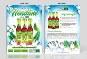 Drink Product Brochure | Brochure Design by SAI DESIGNS