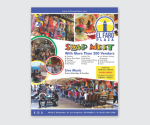 El Faro Plaza - flyer for an awesome swap meet in LA | Diseño de Flyer por Cut and Glue