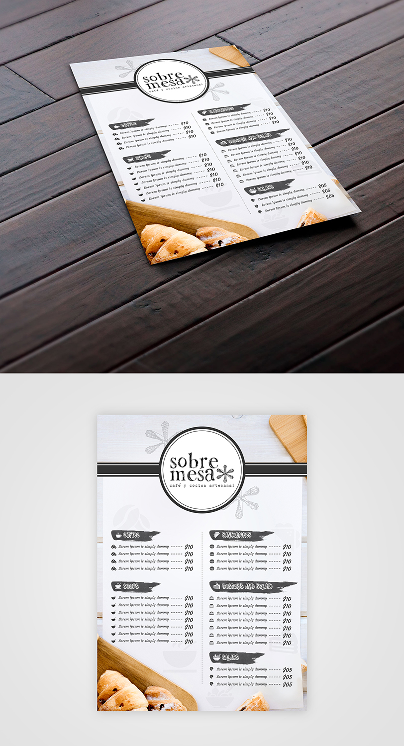 Menu Design by creative.bugs for this project | Design #19020622